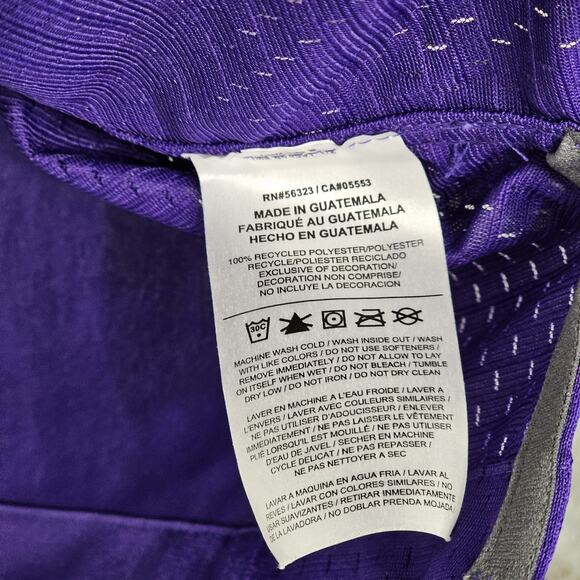 NIKE On Field MN Vikings Teddy Bridgewater #5 NFL Players Jersey Purple Size XL - Picture 10 of 11